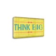 thumbnail image 2 of Tangletown Fine Art 'Think Big' Textual Art on Canvas, 2 of 2