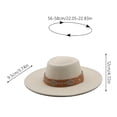 thumbnail image 3 of SRZYMJ Classic Western Felt Cowboy Cowgirl Hat for Women Men Wide Brim Belt Buckle Cowboy Hat, 3 of 3