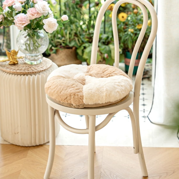 Electrodomésticos, Muebles, Muebles de Sala, Cojín redondo y cómodo para silla de oficina, con respaldo, cuatro colores opcionales, suave y cómodo, de algodón.