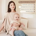 thumbnail image 4 of Nursing Cover for Breastfeeding, Soft & Breathable Privacy Poncho, Multi-Use Feeding Shawl, Comfortable & Portable Breastfeeding Cover for Women (Beige), 4 of 6