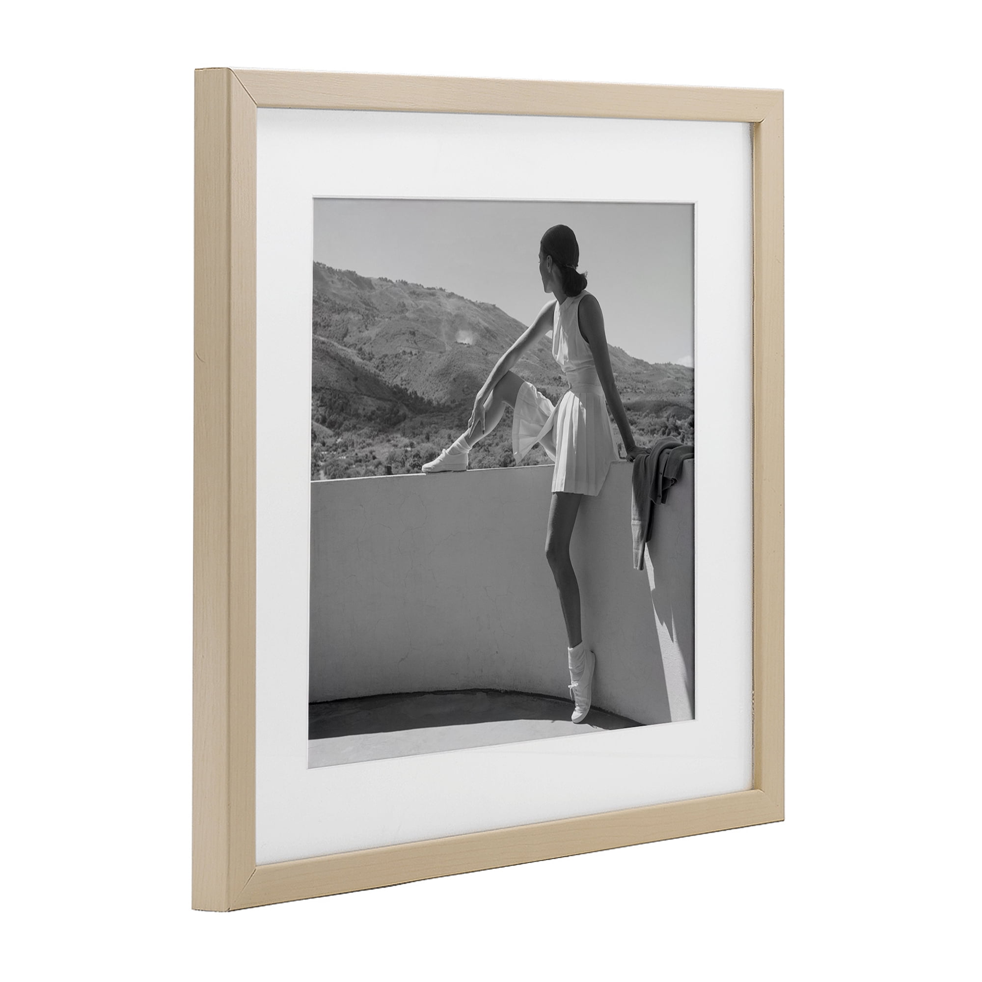 Stupell Industries Woman In Tennis Outfit Birch Framed Print Under Glass, design by Toni Frissell