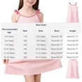 thumbnail image 4 of Auroural Girls Dresses Size 10-12 Summer Dress for Children and Girls Suitable for Both Home and Outdoor Wear Made Of and Soft Camisole, 4 of 8