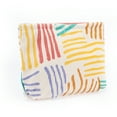 thumbnail image 1 of Bolsa de maquillaje portátil para mujeres con rayas para actividades al aire libre, viaje, colorido de corduroy, 1 of 3