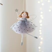 Fairy Girl Doll Angel Hanging Ornament Christmas New Year, Birthday Party, Wedding, Valentine's Day Decor Home Office Tree Window Decoration Gift for Kids Women