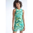 thumbnail image 4 of Ragstock Marbled Minty Green Mini Dress, 4 of 4