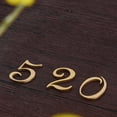 thumbnail image 2 of Fuente digital de latón para habitación de hotel, número de puerta de cobre puro, logotipo de corredor privado, tarjeta digital de cobre, 2 of 5