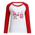 thumbnail image 3 of Hauts Grande Taille pour Femmes Automne Hiver Col Rond Tempérament Décontracté Manches Raglan T-shirt Décontracté Ample Haut Hauts pour Femmes en Liquidation, 3 of 3