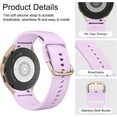 thumbnail image 4 of KOMI for Samsung Galaxy Watch 6 Band 40mm 44mm / Galaxy Watch 6 Classic Bands 43mm 47mm, 20mm Soft Silicone No Gap Sport Band Adjustable Replacement Strap for Galaxy Watch 6 Band Women Men Lavender, 4 of 7