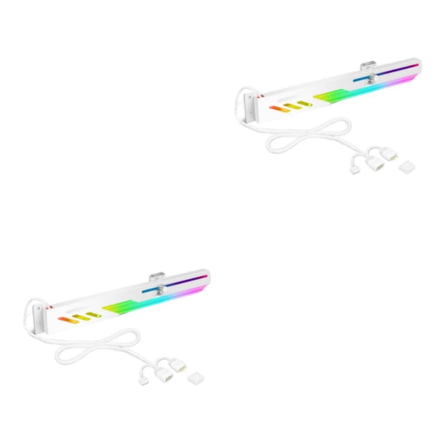Inteprter Soporte GPU soporte de tarjeta gráfica soporte de almacenamiento aleación de aluminio de moda multicolor a prueba de golpes mano de Blanco 2Conjunto