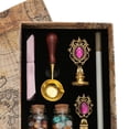 thumbnail image 4 of Juego de Sellado Macarena caja de regalo herramientas artesanales manualidades DIY Violeta, 4 of 4