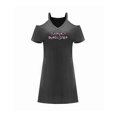 thumbnail image 1 of Vestido de mujer con hombros descubiertos, vestido sencillo de línea a para viajes, citas, uso diario XL, 1 of 7