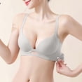thumbnail image 5 of CFLVAEK Bras for Women No Underwire Full Coverage Everyday Bra Comfort Push Up T Shirts Bralettes Adjustable Straps Bras Gray S, 5 of 6