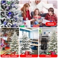 thumbnail image 3 of Mayhihi 6FT Prelit White Flocked spruce Artificial Christmas Tree, Premium Xmas Tree, 1582 Lifelike PE&PVC Mixed Tips, 300 Lights, 3 of 6