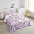thumbnail image 3 of Castle Fairy Cartoon Unicorn Queen Comforter Set,Cosmos Planet Bedding Comforter Set, 3 of 8