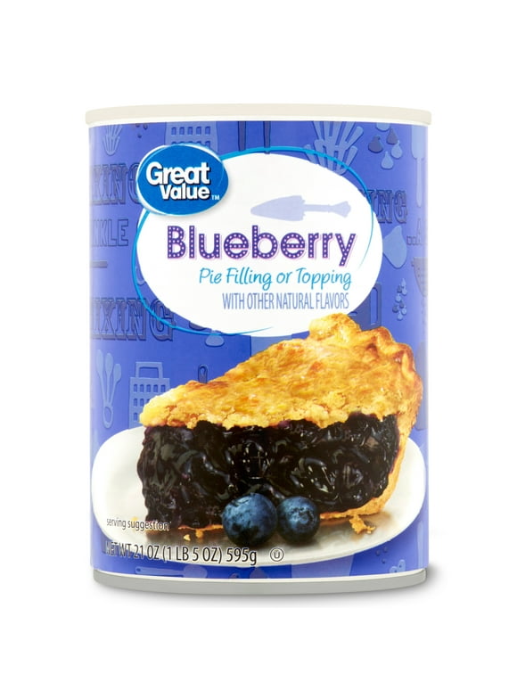 Great Value Blueberry Pie Filling or Topping, 21 oz