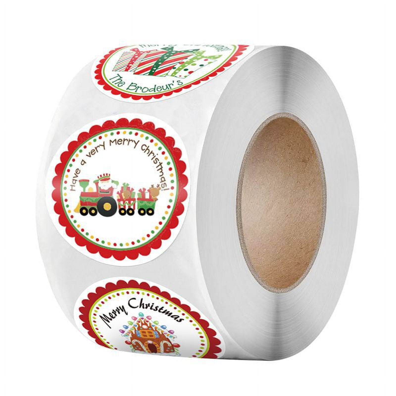 500Pcs Christmas Stickers for Envelope Round Christmas Roll Stickers Envelope  Stickers Xmas Label Tag Seal for Party Supplies Card Gift – the best  products in the Joom Geek online store