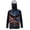 250th Anniversary of America, variant on Palm Tree Men’s Quick Dry Hooded Rash Guard, UPF 50+ Sun Protection Fishing Shirt with Breathable Face Cover and Lightweight Feel