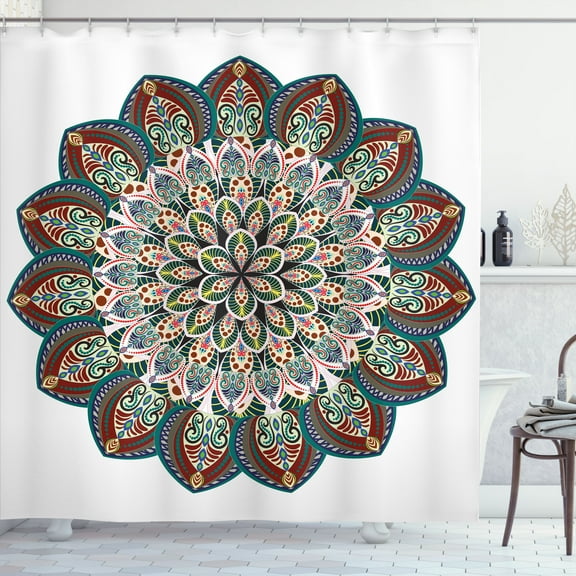 Ambesonne Victorian Shower Curtain, Mandala, 69"Wx75"L, Multicolor
