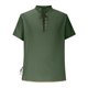 thumbnail image 2 of pstuiky Camisa de manga corta para hombre, Camisa de estilo hippie para hombre, de manga corta, estilo playero, informal, con cuello levantado y cuello vuelto. camisas casuales para hombre xl, 2 of 5