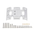 thumbnail image 1 of RC Chassis! RC Baffle Repuestos de automóviles robusteos Placa de fondo simple para reemplazar el accesorio de los motores para 1/10 90021 90027 90028 SCX10 Silver kenally FN001650-02, 1 of 7