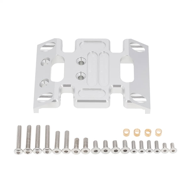 RC Chassis! RC Baffle Repuestos de automóviles robusteos Placa de fondo simple para reemplazar el accesorio de los motores para 1/10 90021 90027 90028 SCX10 Silver Inevent FN001650-02