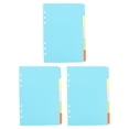 thumbnail image 1 of SHISUYAN Diviseurs de Reliure en Papier Bleu Ciel avec Onglets Inscriptibles pour Bureau Format A5, 1 of 9