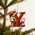 thumbnail image 5 of 26 Letters Christmas Tree Decoration Pendant Ornaments Personalized Diy Christmas Orn - A to Z Ornaments for Tree Decor & DIY Crafts, Festive Letter Decor, 5 of 8