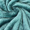 thumbnail image 4 of Serafina Home Soft Faux Fur Shaggy Teal Throw Blanket, Warm Thick Fleece Fuzzy Shag Throws, Luxury Furry Plush Fluffy Decorative Cozy Blankets for Couch Sofa Bed Chair&nbsp;, 4 of 4