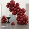 thumbnail image 2 of PMU 12 Inch Deep Burgundy Latex Balloon Pkg/25, 2 of 6
