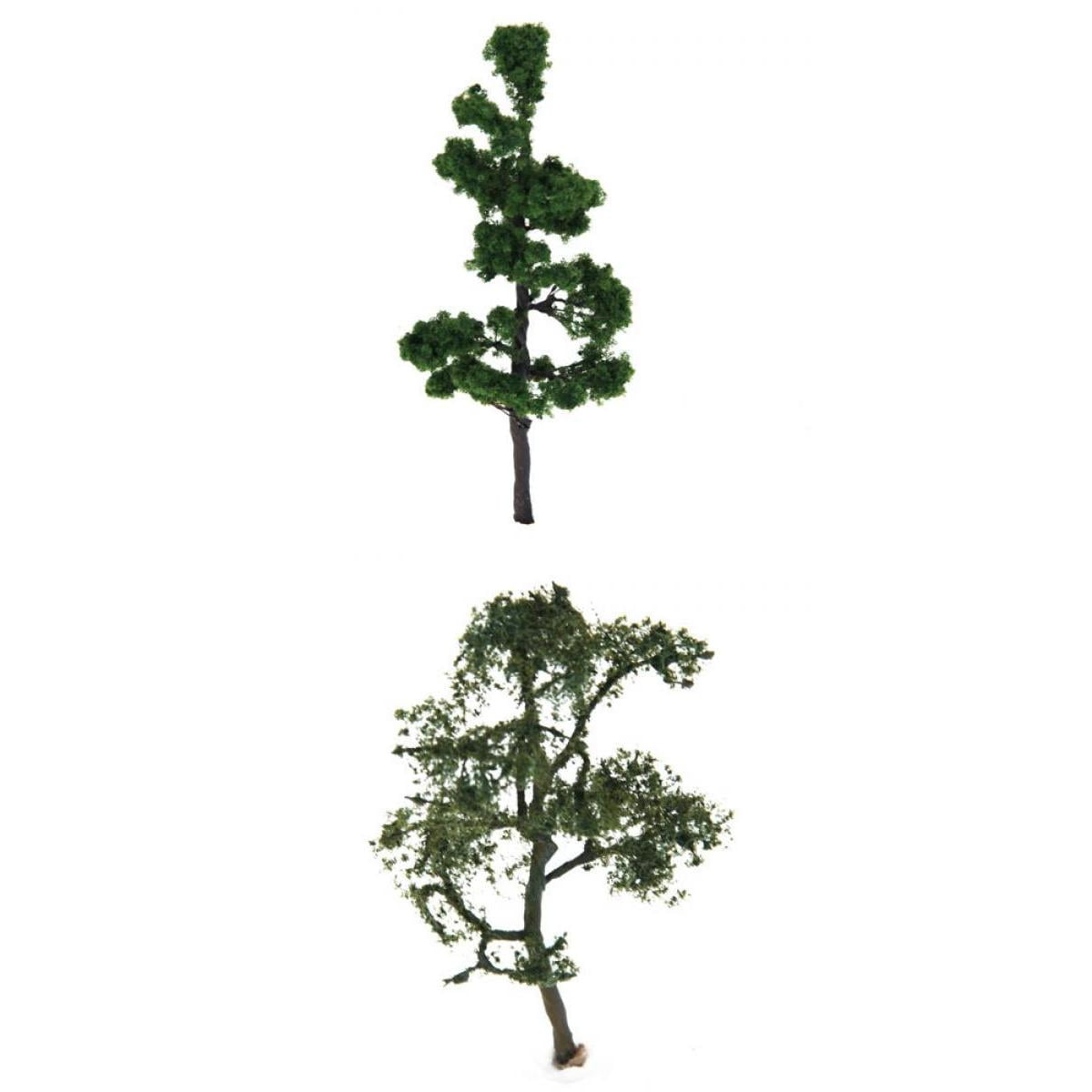 2pcs Scenery Landscape Model Tree Mountain Pine &Sycamore for DIY Scenery 