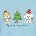 thumbnail image 3 of CafePress - Cat And Dog Christmas Women's Light T Shirt - Women's Classic T-Shirt, 3 of 4