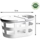 thumbnail image 3 of Laklulu Cesta de plástico portátil para ducha con asa, organizador de almacenamiento para baño, despensa, cocina, dormitorio universitario, 3 of 6