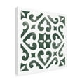 thumbnail image 2 of Mercedes Lopez Charro 'Andalusian Tile I Pine Green' Canvas Art, 2 of 4