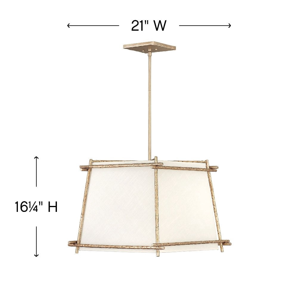 Hinkley Lighting 3674 Tress 4 Light 21" Wide Chandelier - Iron Ore