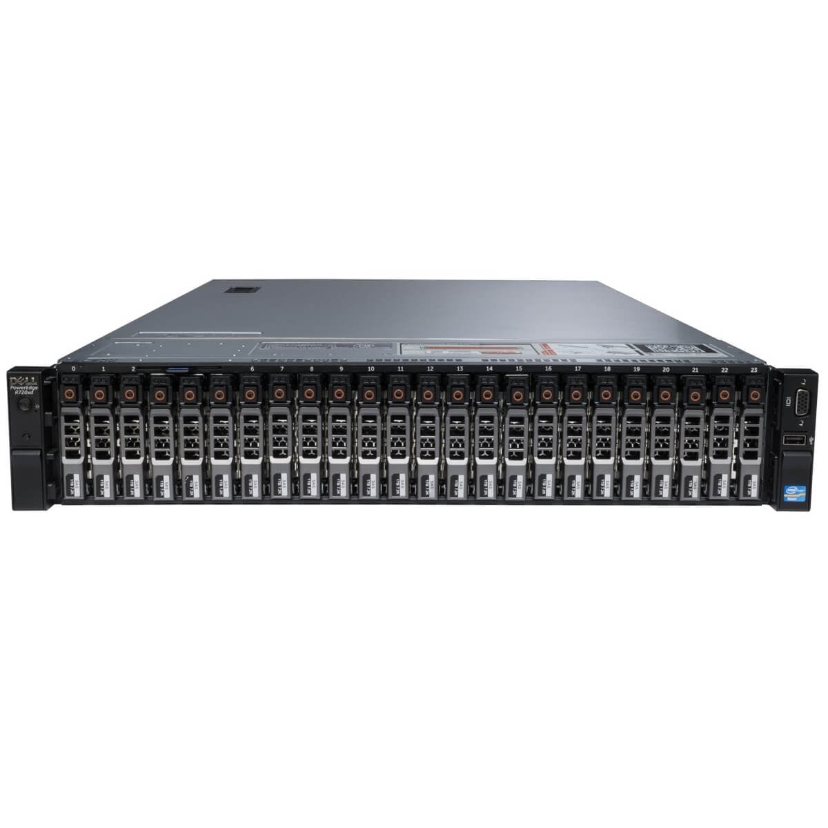 Dell PowerEdge R720XD Server 128GB 2X E5-2690 16 Cores Renewed 60TB Storage H710P 