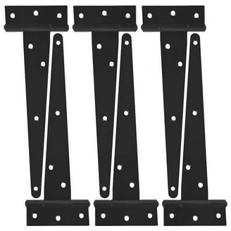 Highcool 3.5 Inch Gate Hinges, Extra Thick Gate Hinges For Wood Fence Barn Door Shed Gate Swing Door Door Strap Hinge 4 Pack