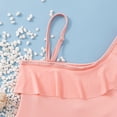 thumbnail image 5 of MZXELPRJD Athletic Swimsuit Girls Solid Color Clearance Ruffled Sling Two Piece Swimsuit Bathing Suit for Boys Girls Bathing Suits Size 7-8 Infant Bathing Suit Girl Boy Bathing Suit, 5 of 7
