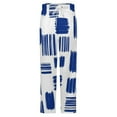 thumbnail image 5 of Abstract Blue Brush Stroke Pattern Winter Female Pants Flannel High Waist Women Pants Lady Warm Straight Leg Plush Trousers, 5 of 7