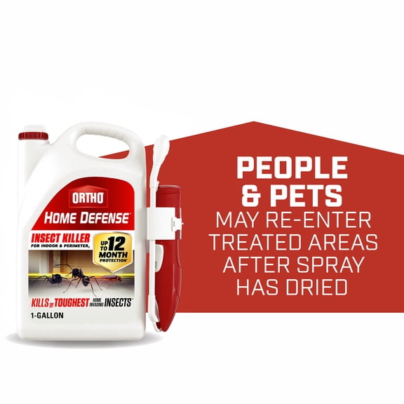 Ortho Home Defense Insect Killer for Indoor & Perimeter2 with Comfort Wand, 1 gal.