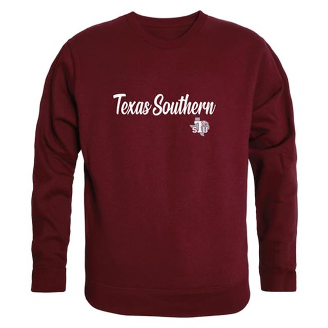 W Republic 556-393-MAR-01 Hommes Texas Southern Tigers Script Crew Polaire, Marron - Petit