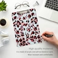 thumbnail image 4 of FMSHPON Pink Leopard Leopard Print Clipboard Hardboard Wood Nursing Clip Board and Pull for Standard A4 Letter 13x9 inches, 4 of 7