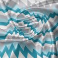 thumbnail image 5 of Ambesonne Chevron Window Valance, Zigzag Tribal Design, 54" X 18", Grey White Petrol Blue, 5 of 5