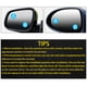 thumbnail image 5 of Espejo retrovisor redondo pequeño para coche, 2 unidades, con rotación de 360 grados, visión amplia, con asistencia para marcha atrás y punto ciego, 5 of 9