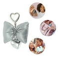 thumbnail image 3 of Unique Bargains 1 Pc Handbag Charms Keychains Bow Heart Buckle Bag Accessories Silver Tone, 3 of 5