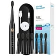 thumbnail image 4 of HARPI Premium Black Toothbrush, Toothbrush With 8 Brush Heads,With Toothbrush Box, 5 Cleaning Modes, Water Proofing IPX7 Water Proofing Toothbrush,-Newly., 4 of 6
