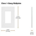 thumbnail image 6 of Lutron Claro Single Gang Designer Wall Plate, 6 of 7