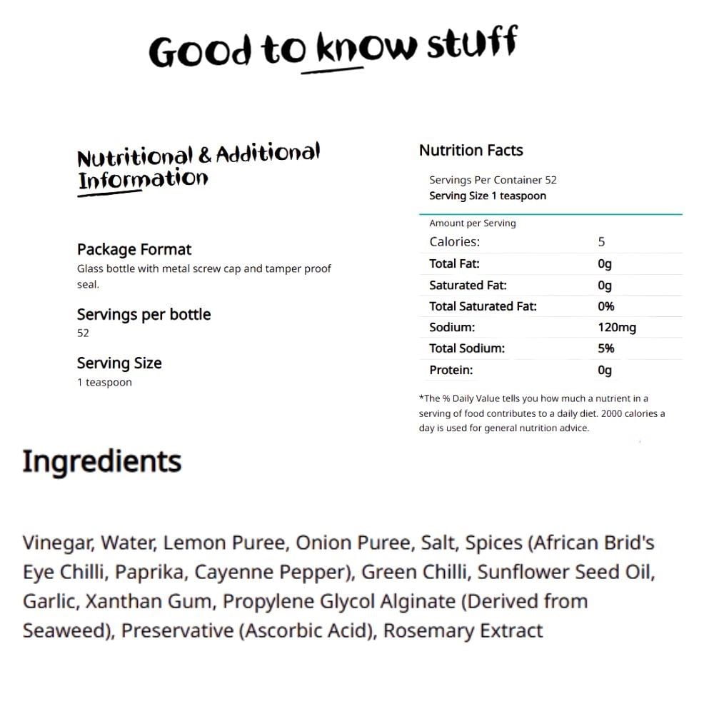 Nando's Hot Peri-Peri Sauce - 125ml (Pack of 6)