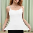 thumbnail image 5 of Beppter Shirts For Women For Women Solid Lace Strap Vest Sleeveless Underwear Splice Blouse Camis Top Tank Tops Xl White, 5 of 7