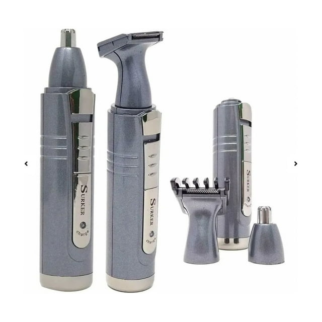 Afeitadora eléctrica para barba y nariz con patillas