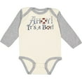 thumbnail image 3 of Inktastic Ahoy It's a Boy Boys Long Sleeve Baby Bodysuit, 3 of 5